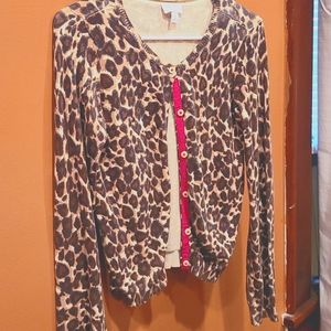 Girls leopard print sweater